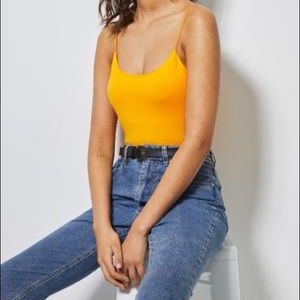 Mustard bodysuit sz small